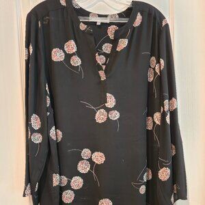 Danielrainn Sheer 3/4 Sleeve Blouse